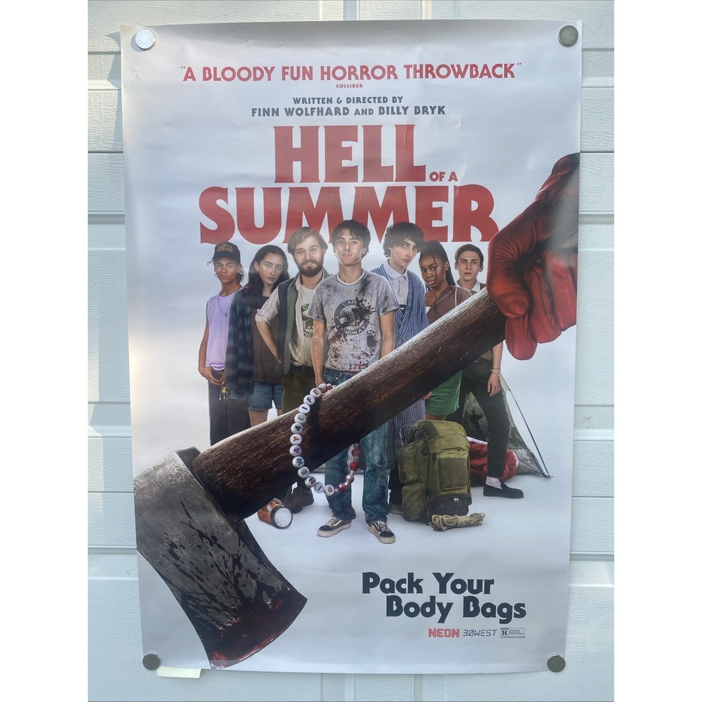 HELL OF A SUMMER original DS movie poster 27x40 2025 Advanced